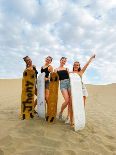 Klaar om te sandboarden, Huacachina