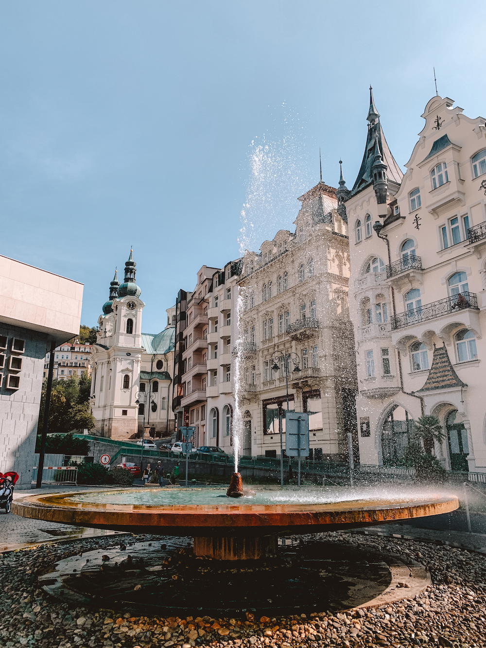 Kleinere hotspring in Karlovy Vary