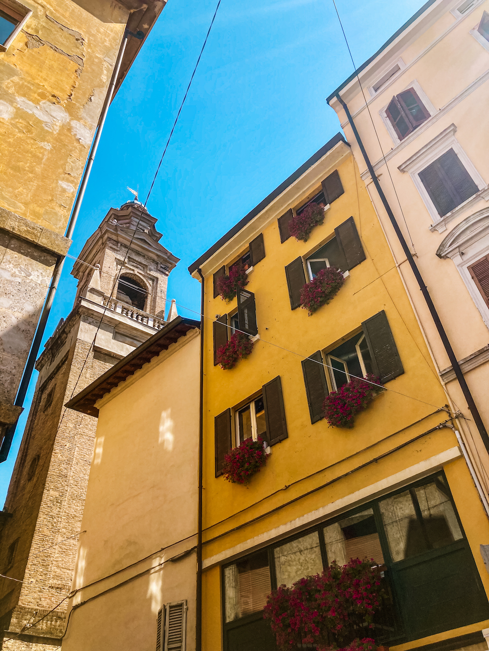 Kleurrijke huizen Parma