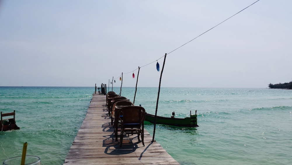 Koh rong island pier cambodja