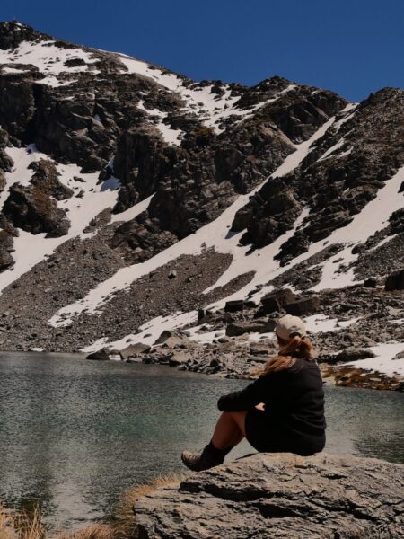 Lake Alta vrouw bij meer