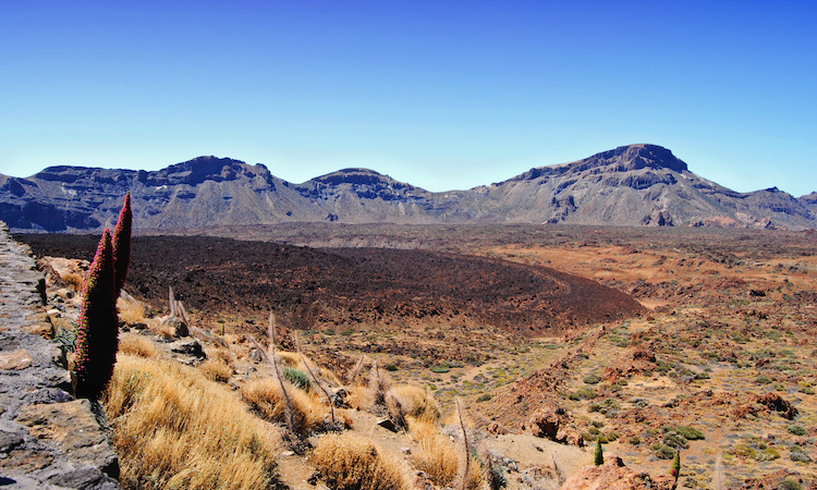 Landschaap vulkaan tenerife el teide