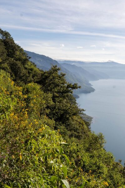 Landschap Lake Atitlan Guatemala