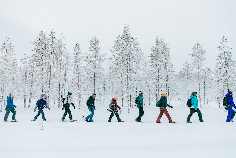 Lapland travel snowshoe excursie