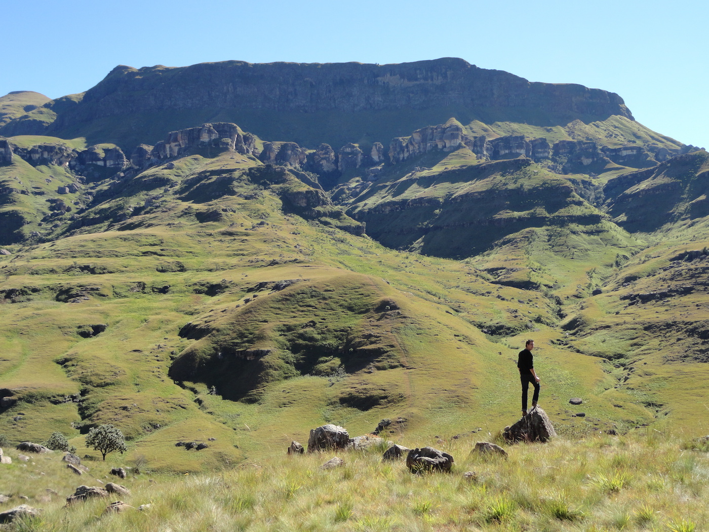 Lesotho gebergte bergen pass