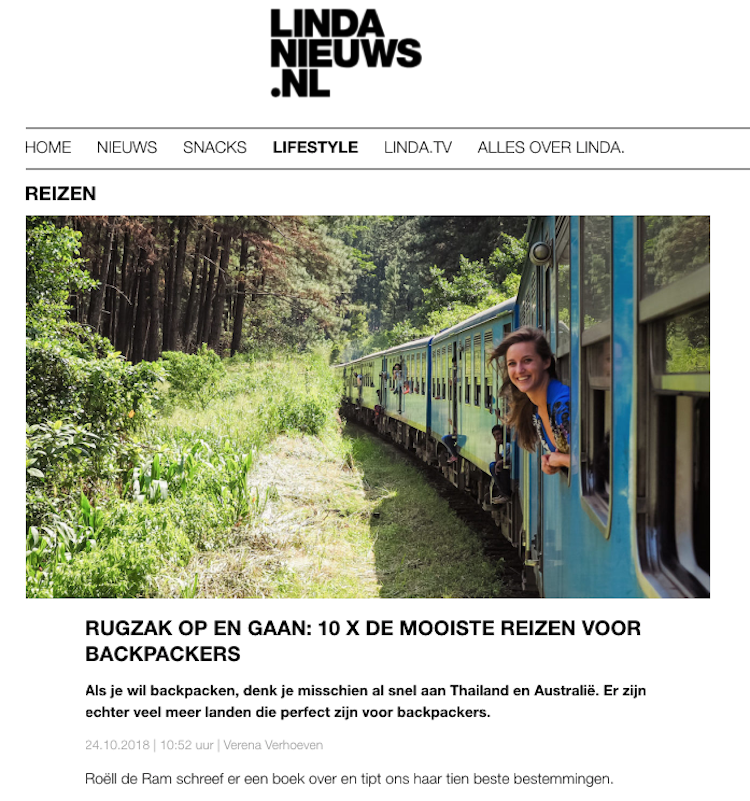 Linda Nieuws Backpack Bestemmingen interview