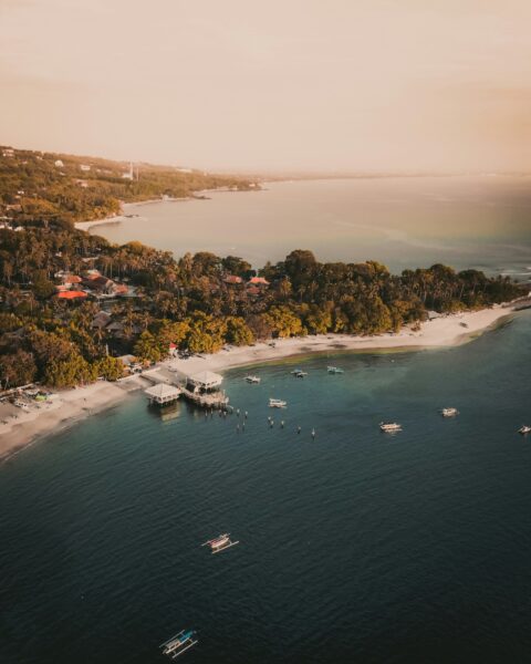 Droneshot kustlijn Lombok