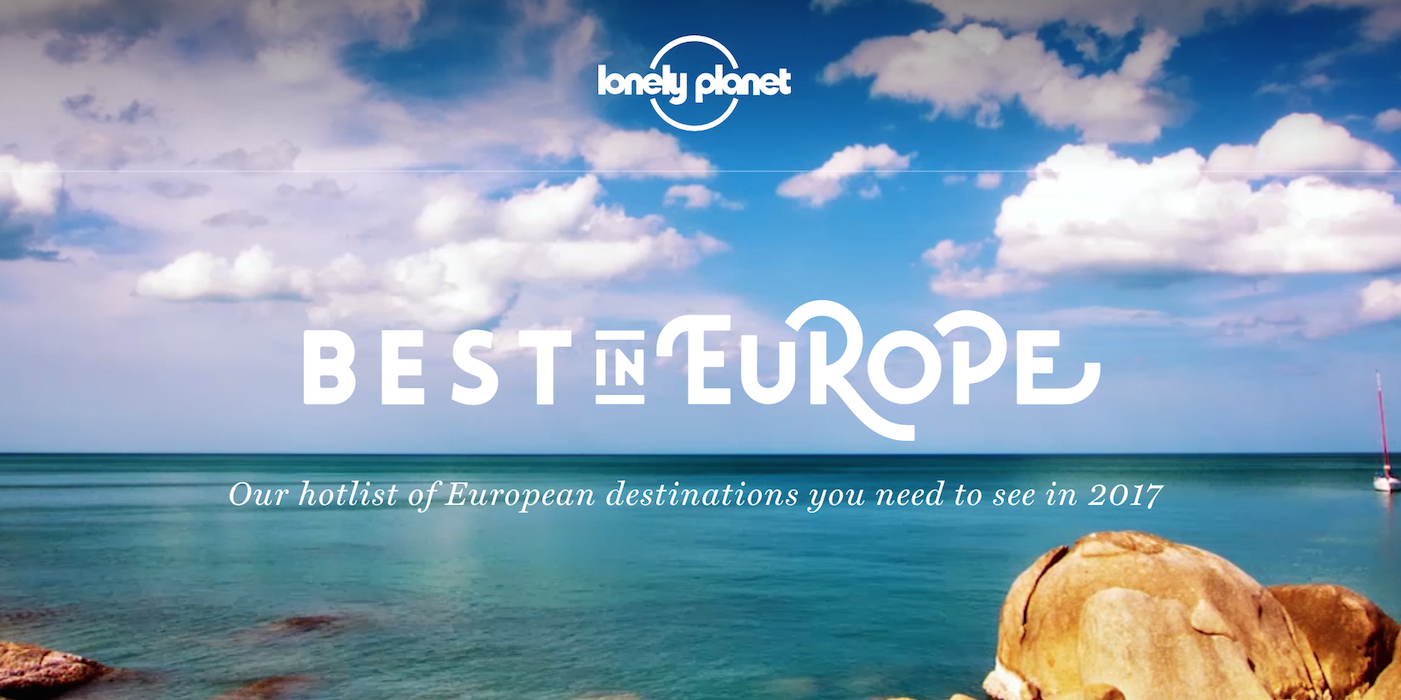 Lonely Planet best in europe 2017