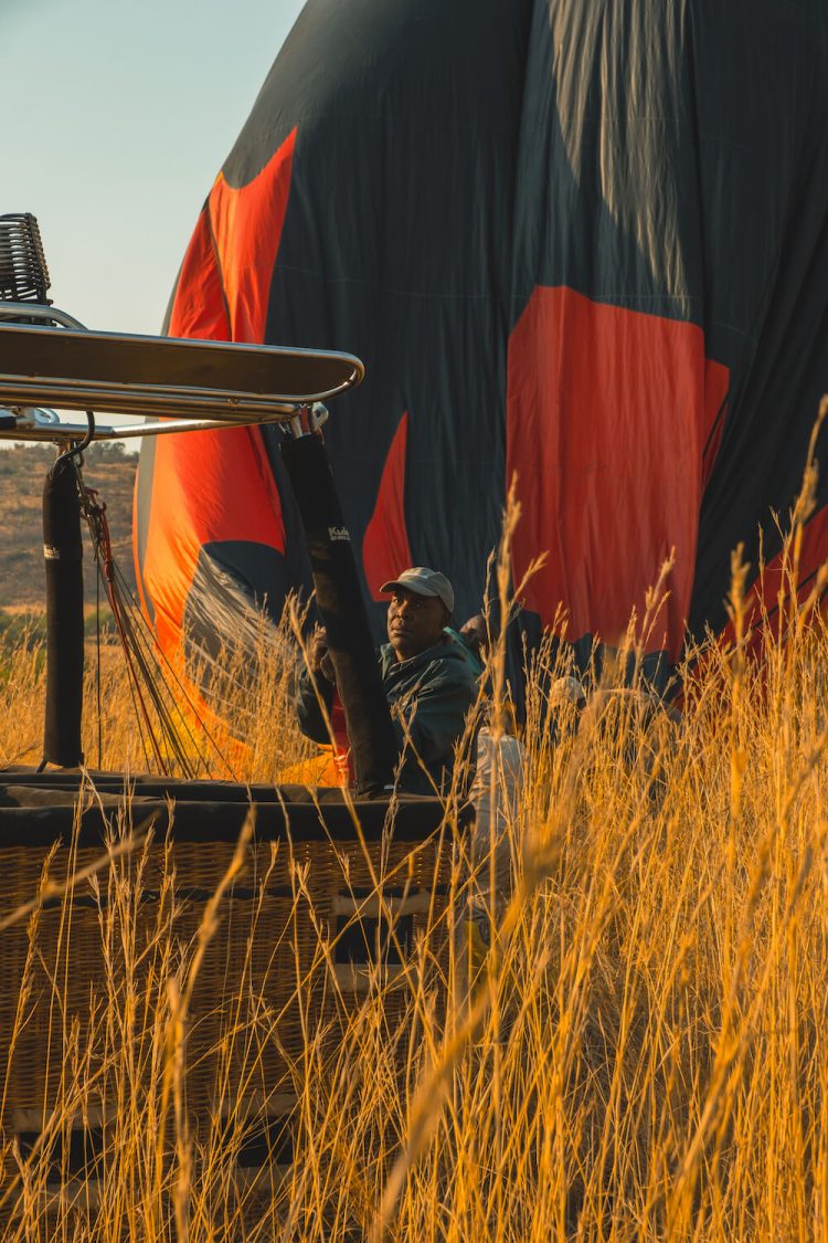 Luchtballon zuid-afrika Pilanesberg