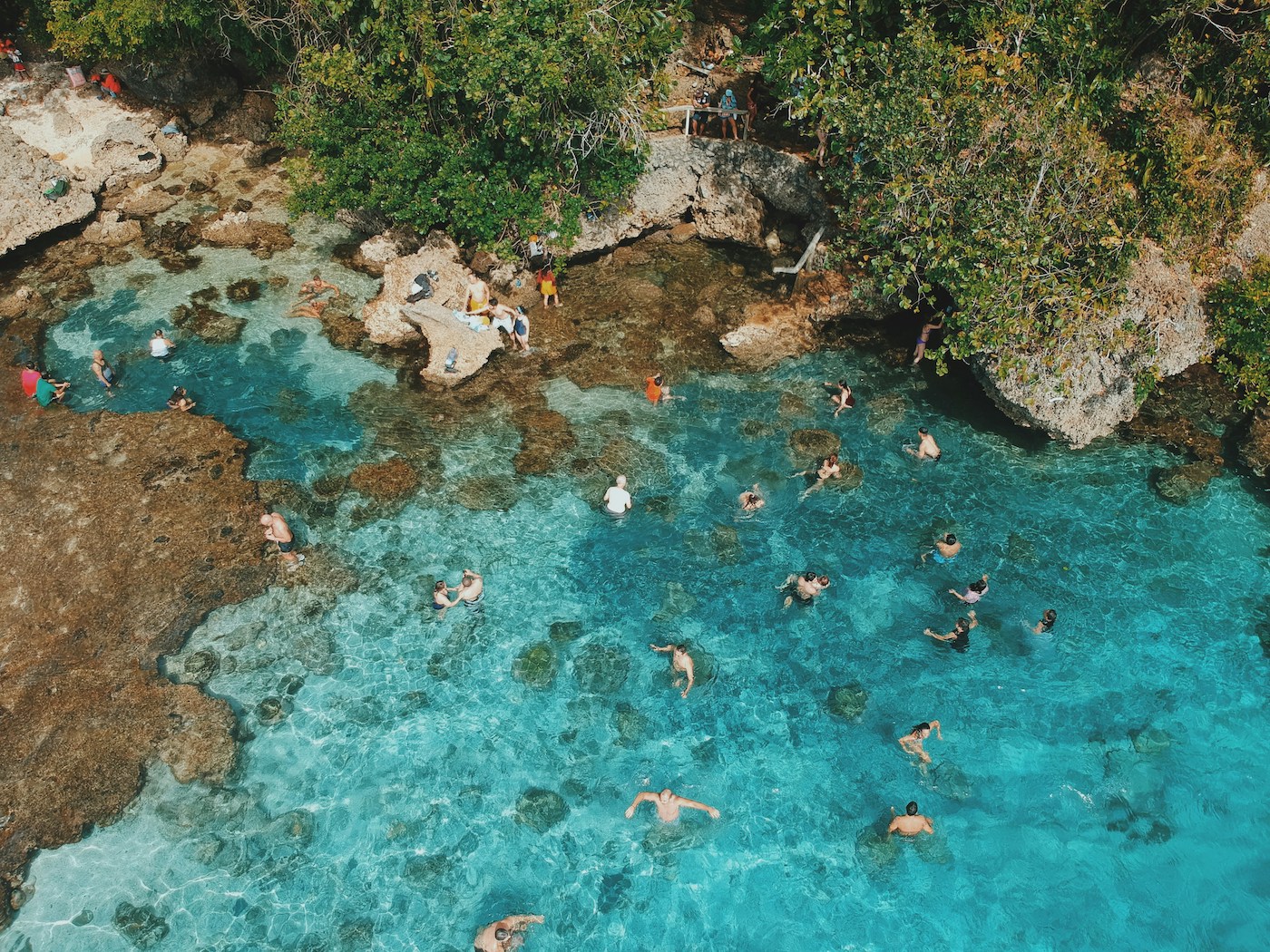 Magpupungko Rock Pools (Siargao) filipijnen natuur