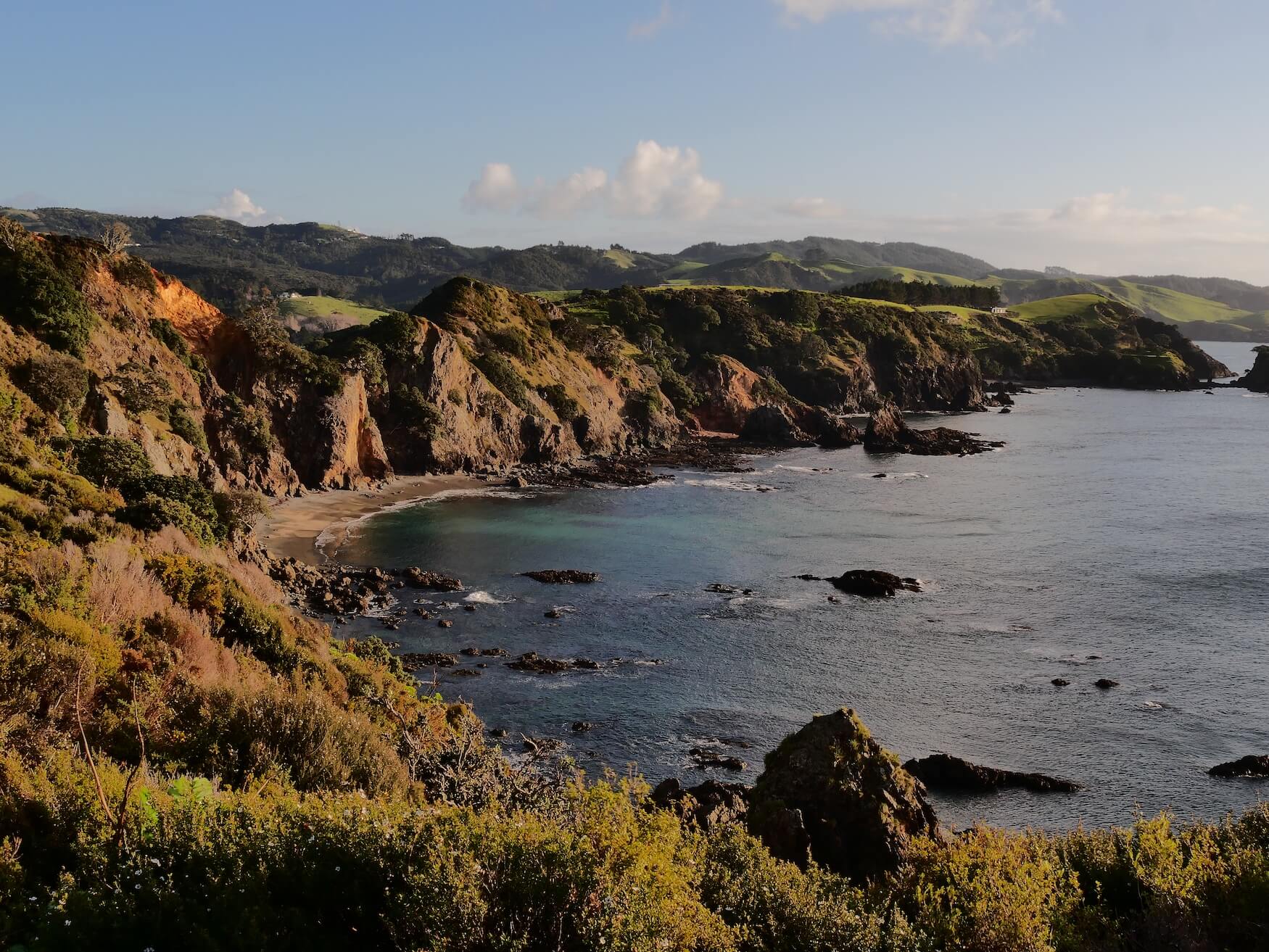Mahinepua pensinsula track kustlijn cape reinga