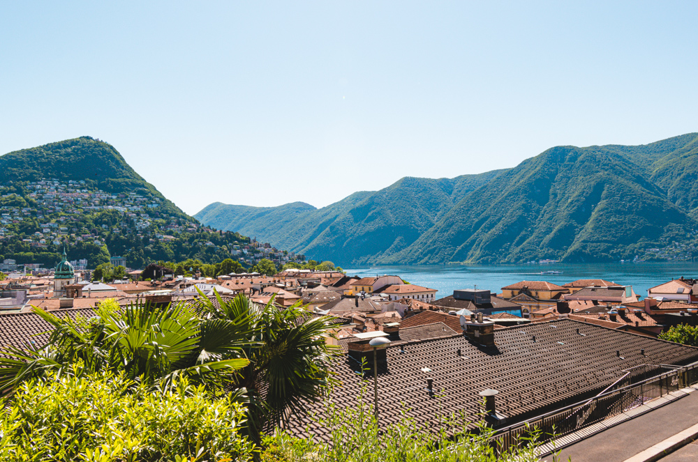 Meer van Lugano viewpoint san lorenzo
