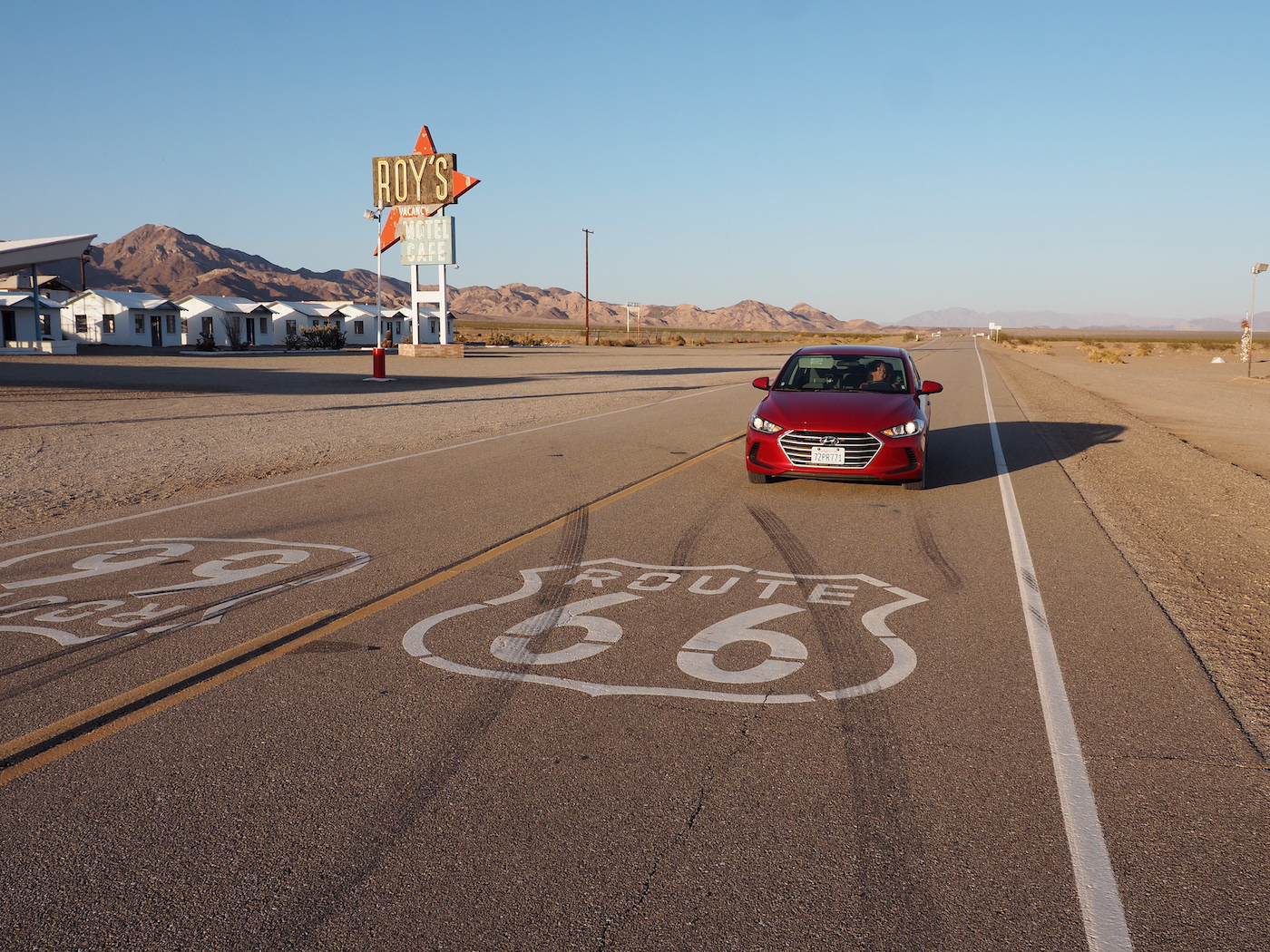 Mojave woestijn route 66 roy's