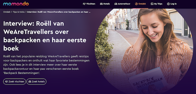 Momondo interview wearetravellers backpacken