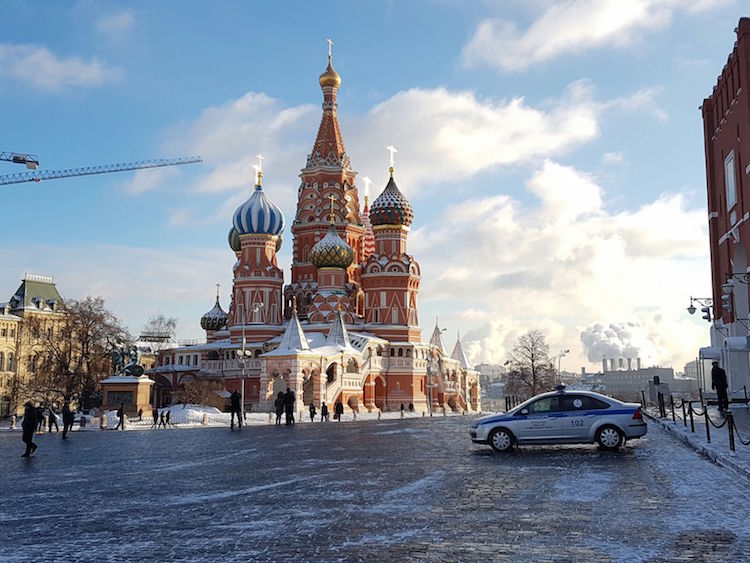 Moskou in de winter 2