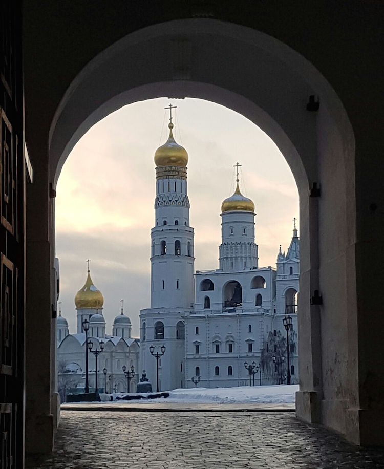 Moskou in de winter verrassing