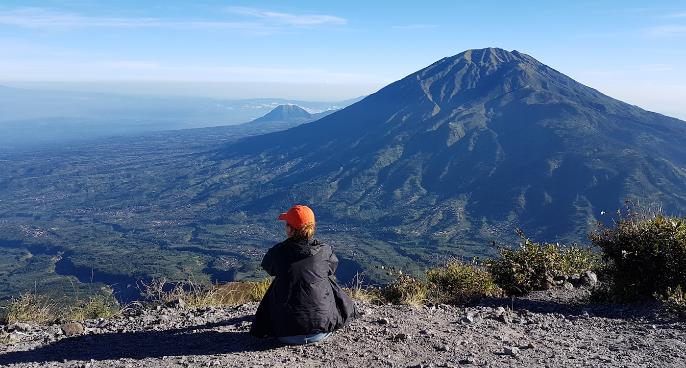 Mount Merapi vulkaan beklimmen