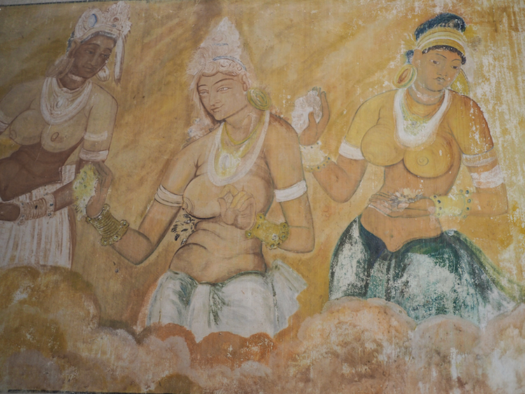 Muurschilderingen pidurangala tempel