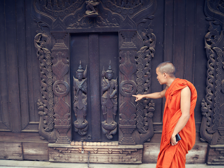 Myanmar monnik tempel mandalay