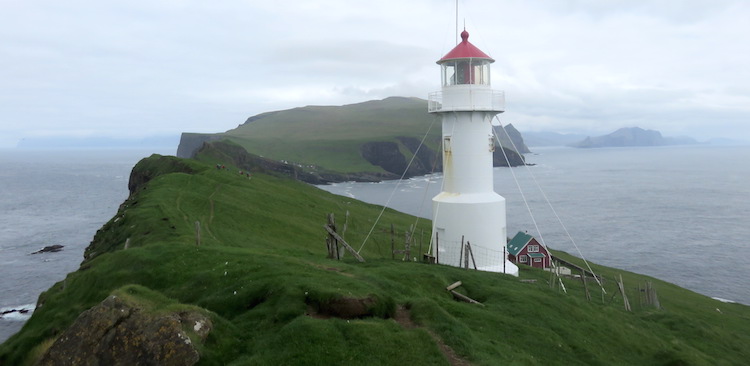 Mykines vuurtoren Faroer Eilanden