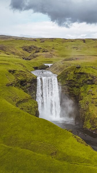 natuur ijsland waterval