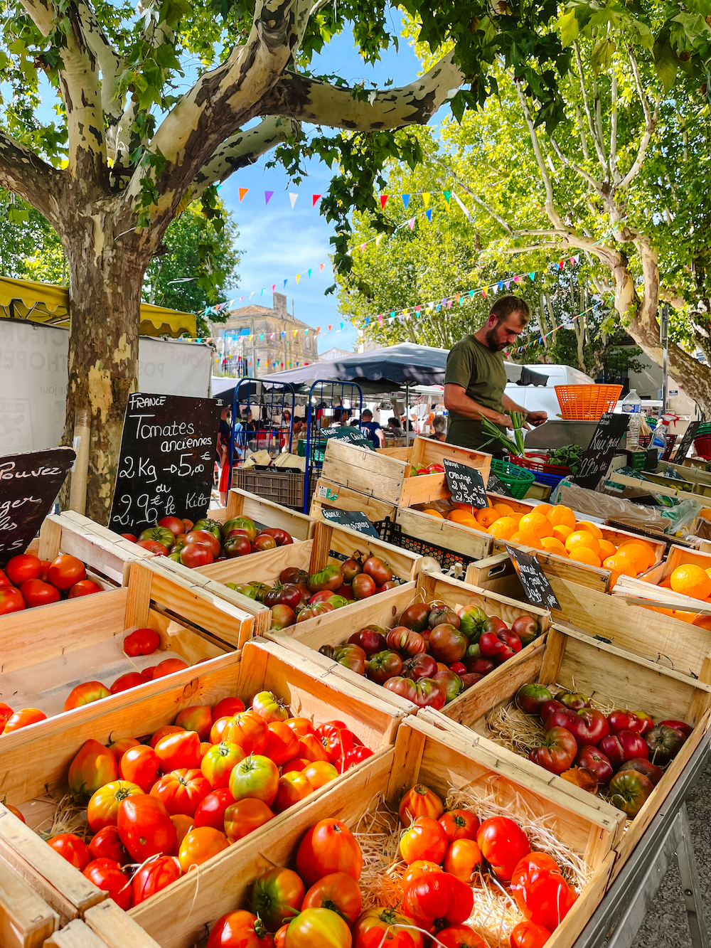 Nimes, Frankrijk markt