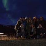 Noorderlicht in IJsland groepsfoto
