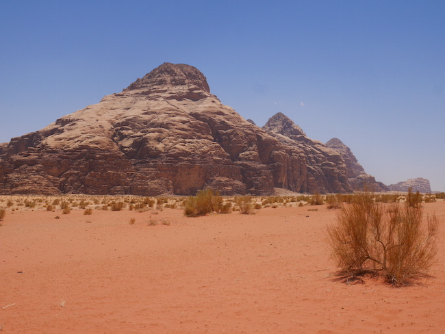Omgeving wadi rum jordanie