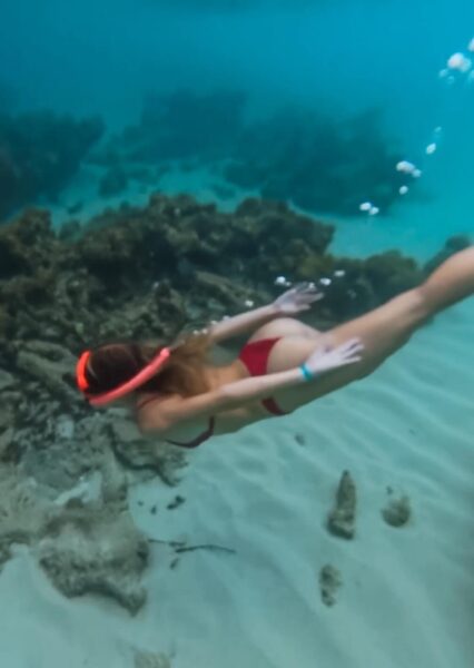 Onder water snorkelen Culebra