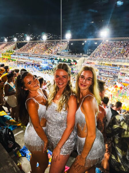 Op de foto in Sambadrome