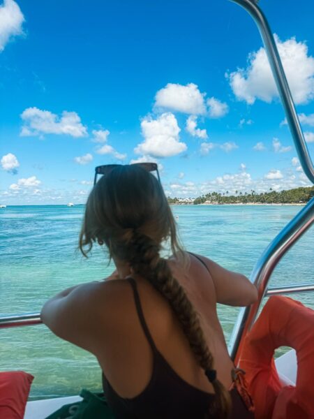 Op de speedboot naar Saona Island