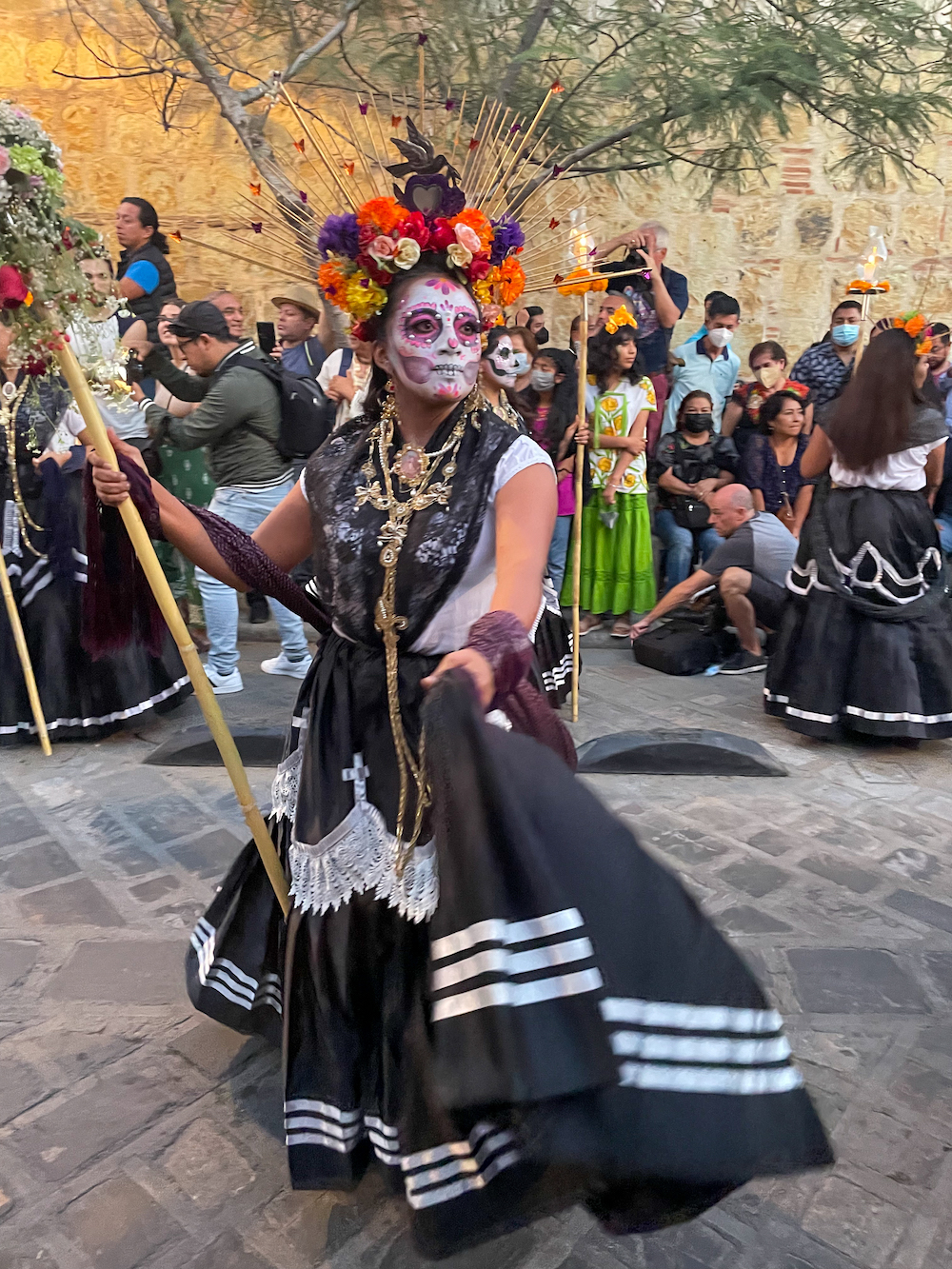 Optocht in Oaxaca
