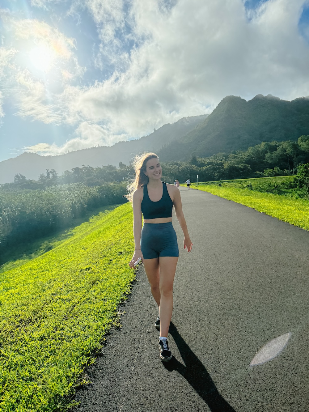 Pad langs aquaduct Hawaii