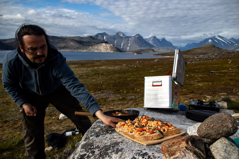 Picknicken Groenland reis Uunartoq
