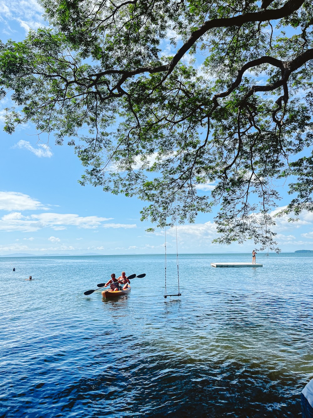 Playa Mangos, kajakken, Isla de Ometepe