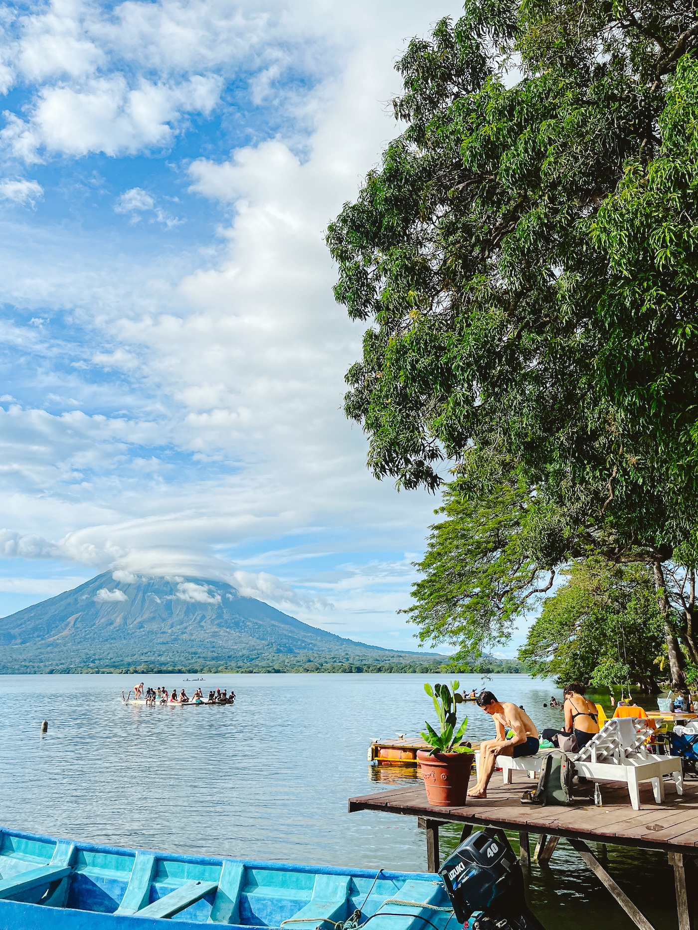 Playa mangos, Isla de Ometepe uitzicht