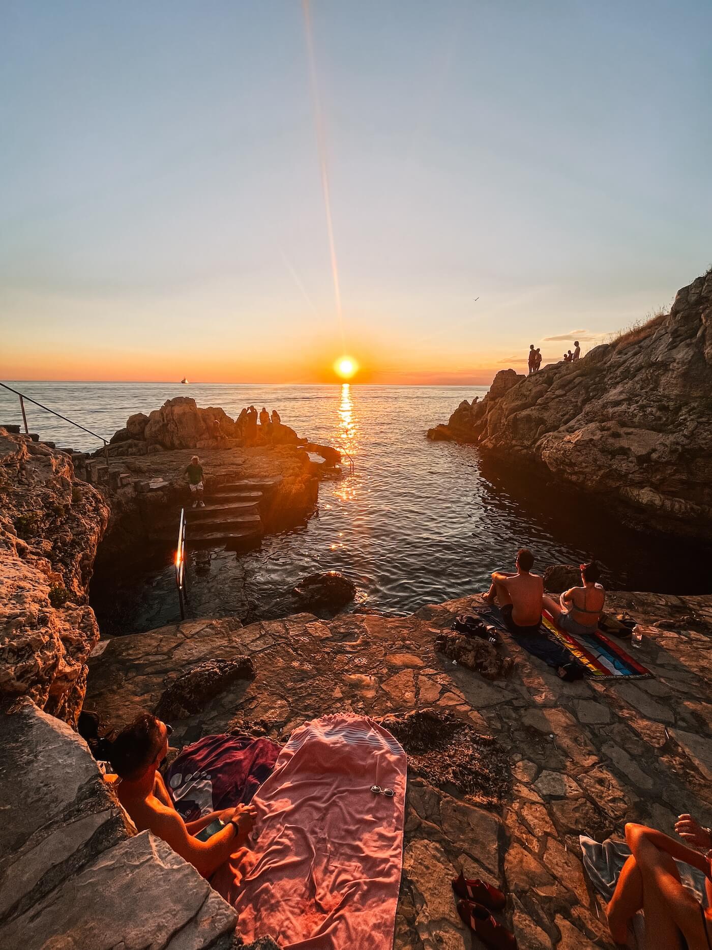 Plaža Balota zonsondergang