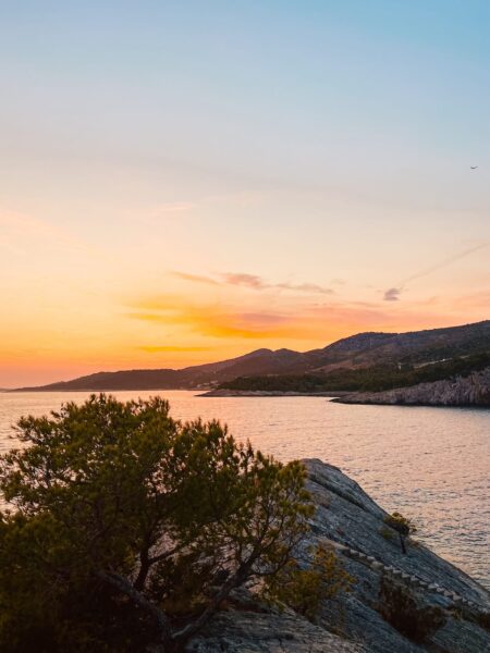 Plaza Malo Zarace zonsondergang