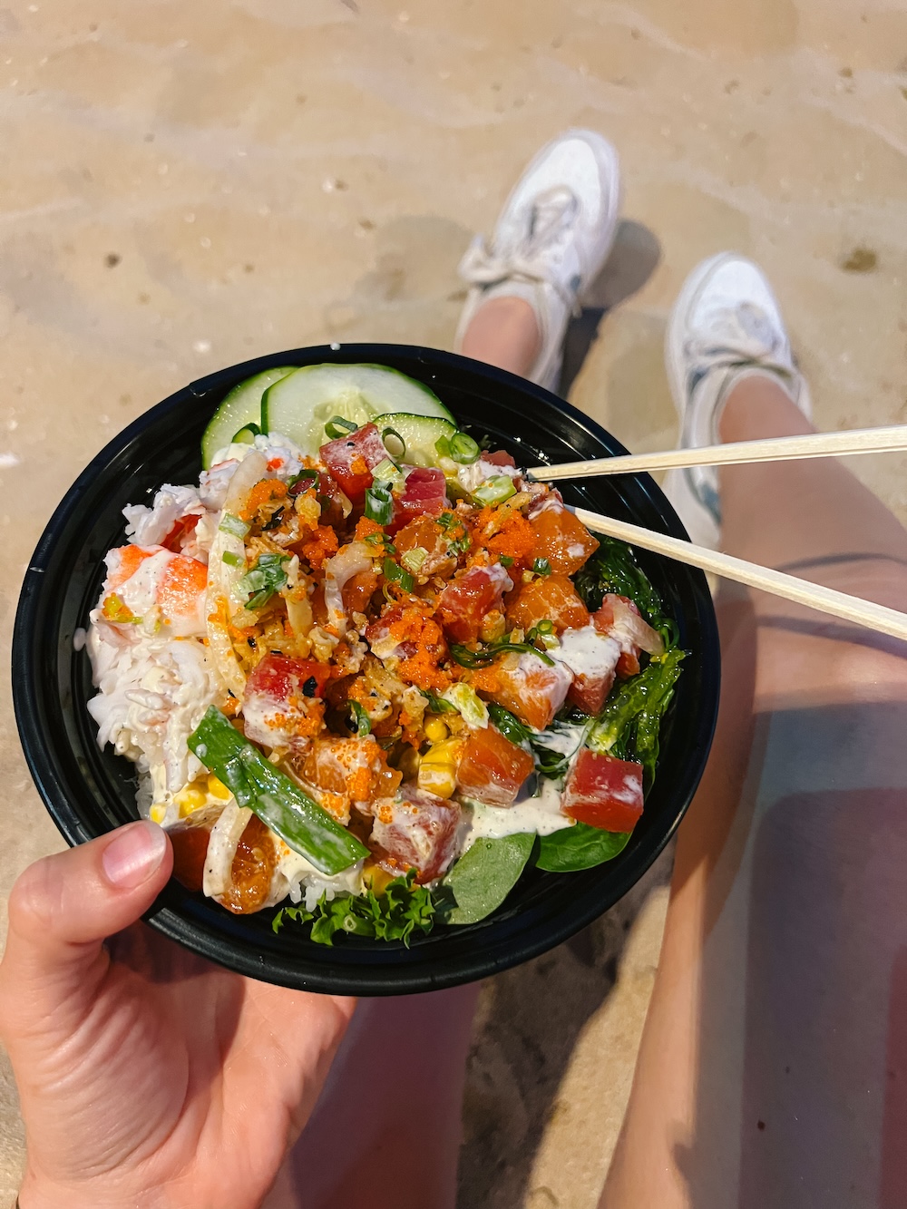 Poké bowl Waikiki Beach