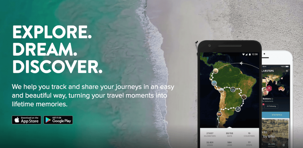Polarsteps app travelbook