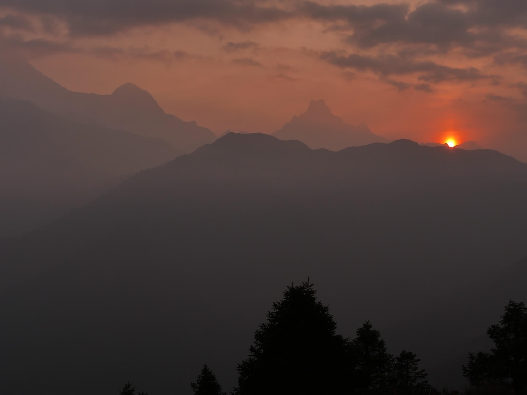 Poonhill zonsopkomst