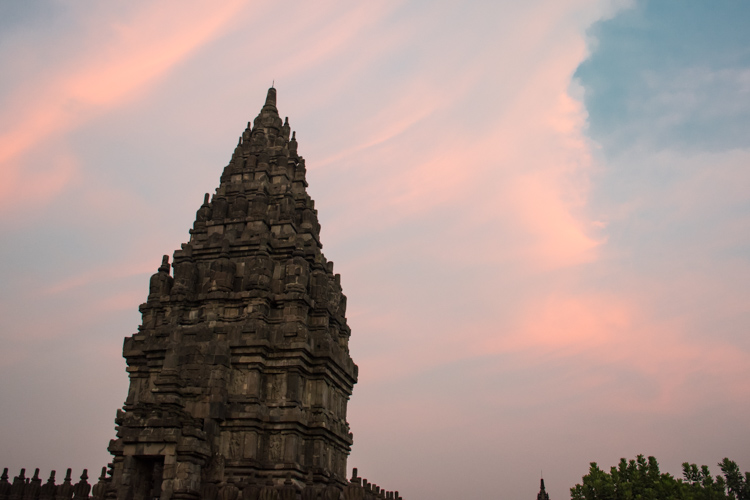 Prambanan tempel bezoeken yogyakarta zonsondergang-2