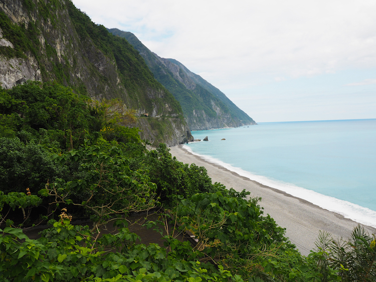 Qingshui Cliff Taiwan dichtbij Taroko Gorge
