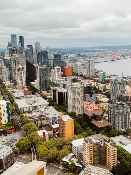 RV route Seattle gebouwen