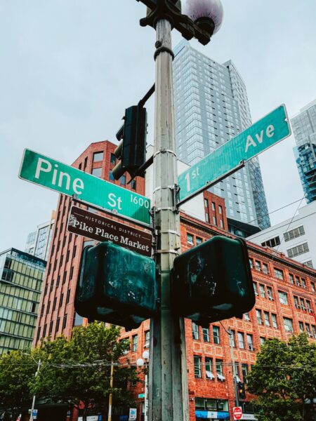 RV route Straatbordje Seattle