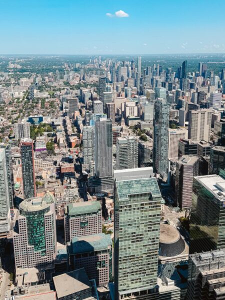 RV route Toronto gebouwen