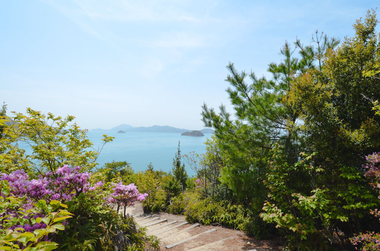 Rabbit island look out Okunoshima