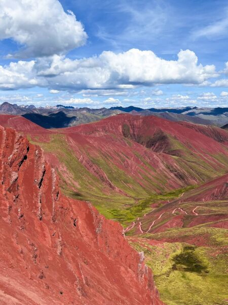 Red valley, in Peru