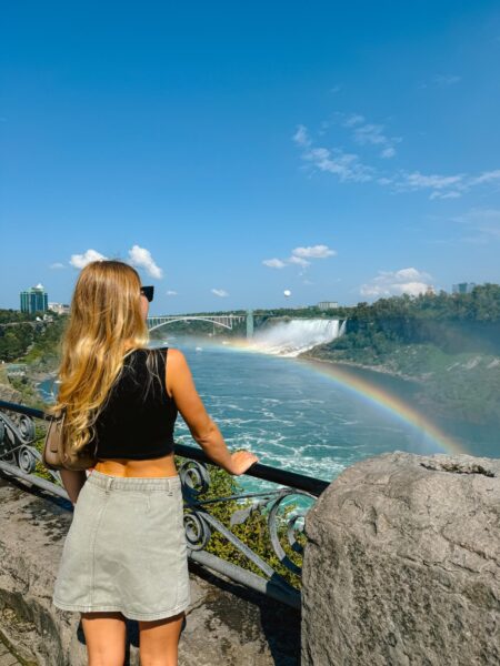 Regenboog en Amerikaanse kant Niagara
