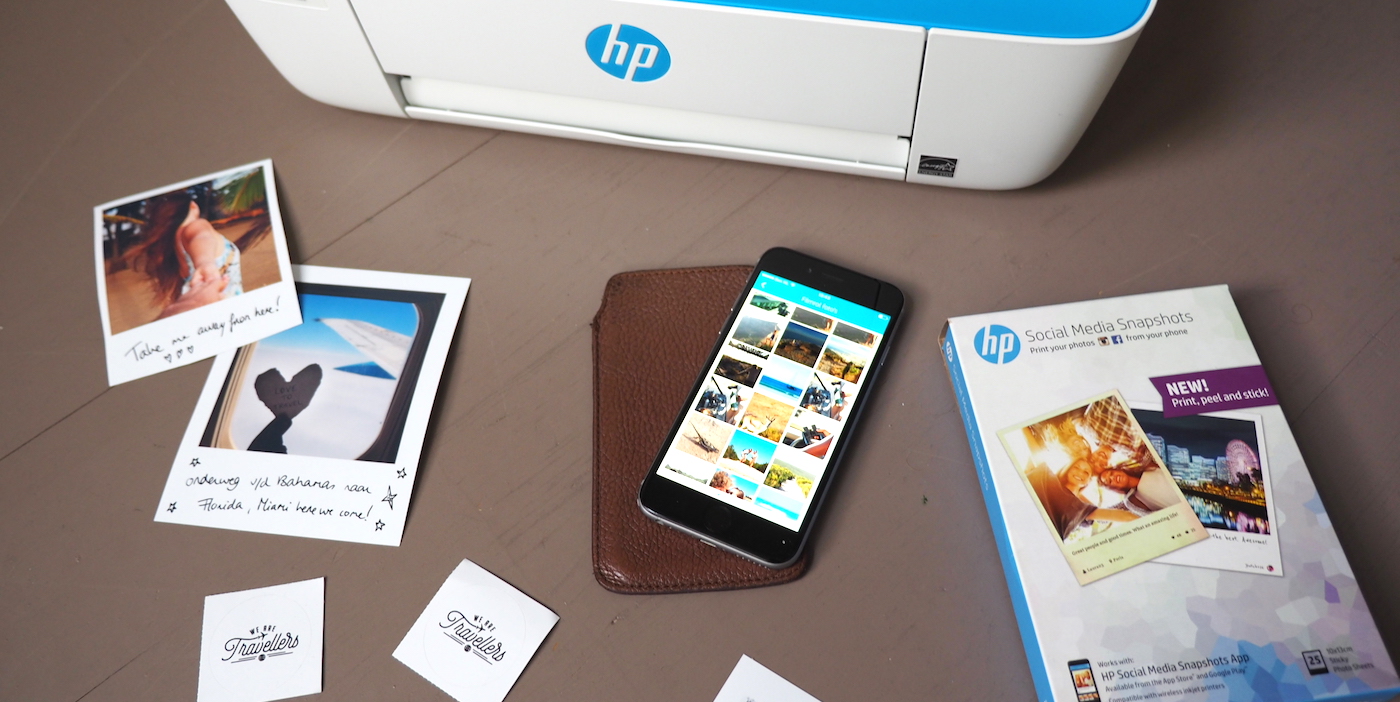 Reisdagboek maken HP polaroids